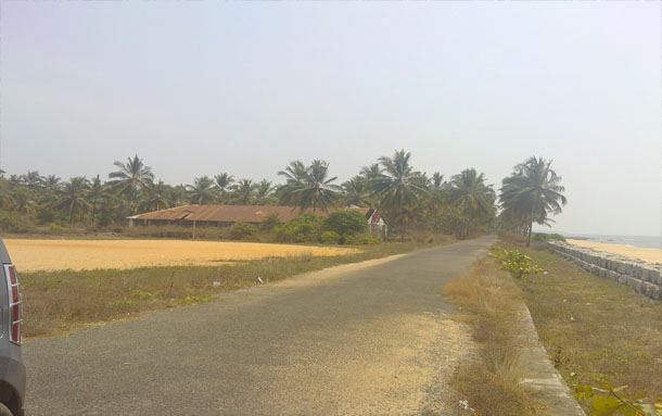 12 acres of beach front property at kappad beach,calicut