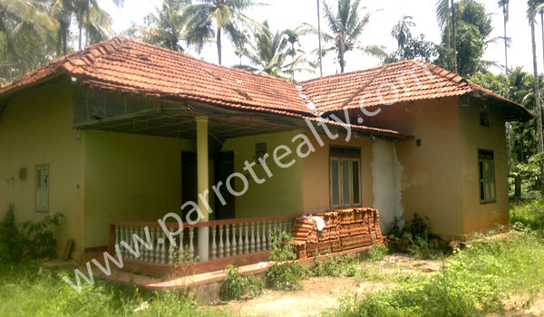 3.5acre agricultural land with a house for sale in kayakunnu.