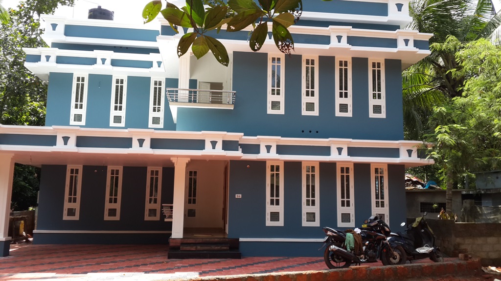 2200 sqft 4 bedroom contemporary style villa with 14 cent land for