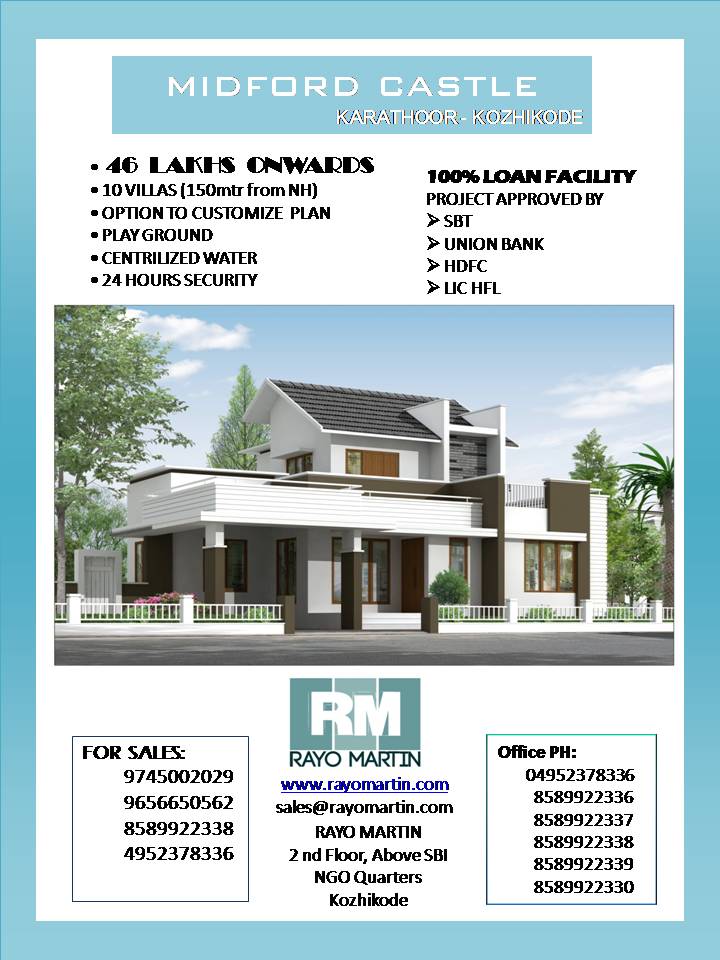 46 lakhs villas @ karatoor