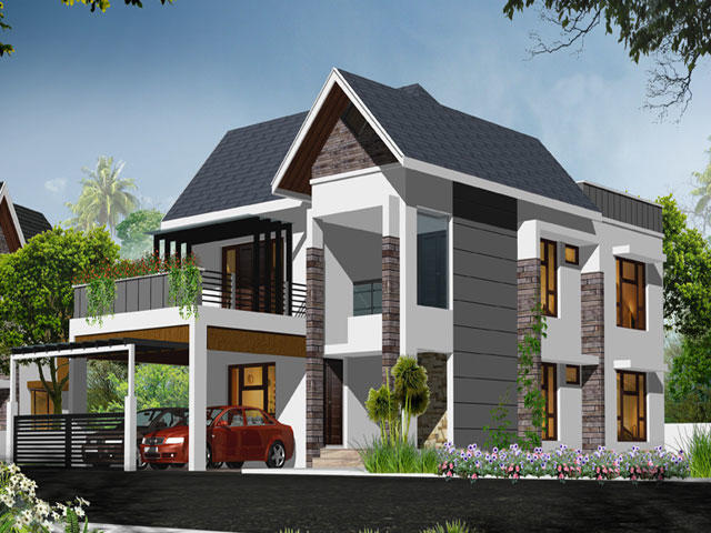 1.3 crore, independent house/villa for sale in malaparamba, calicut