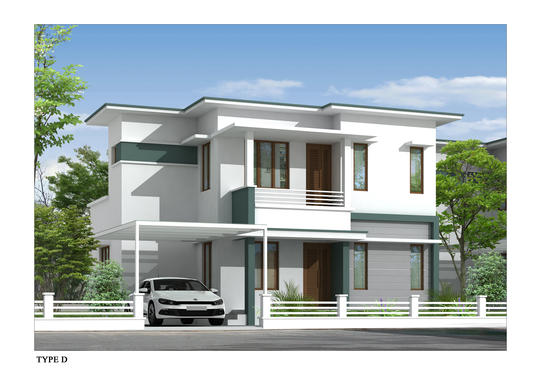 57 lakhs- 1400 sqft villa at pantheerankavu