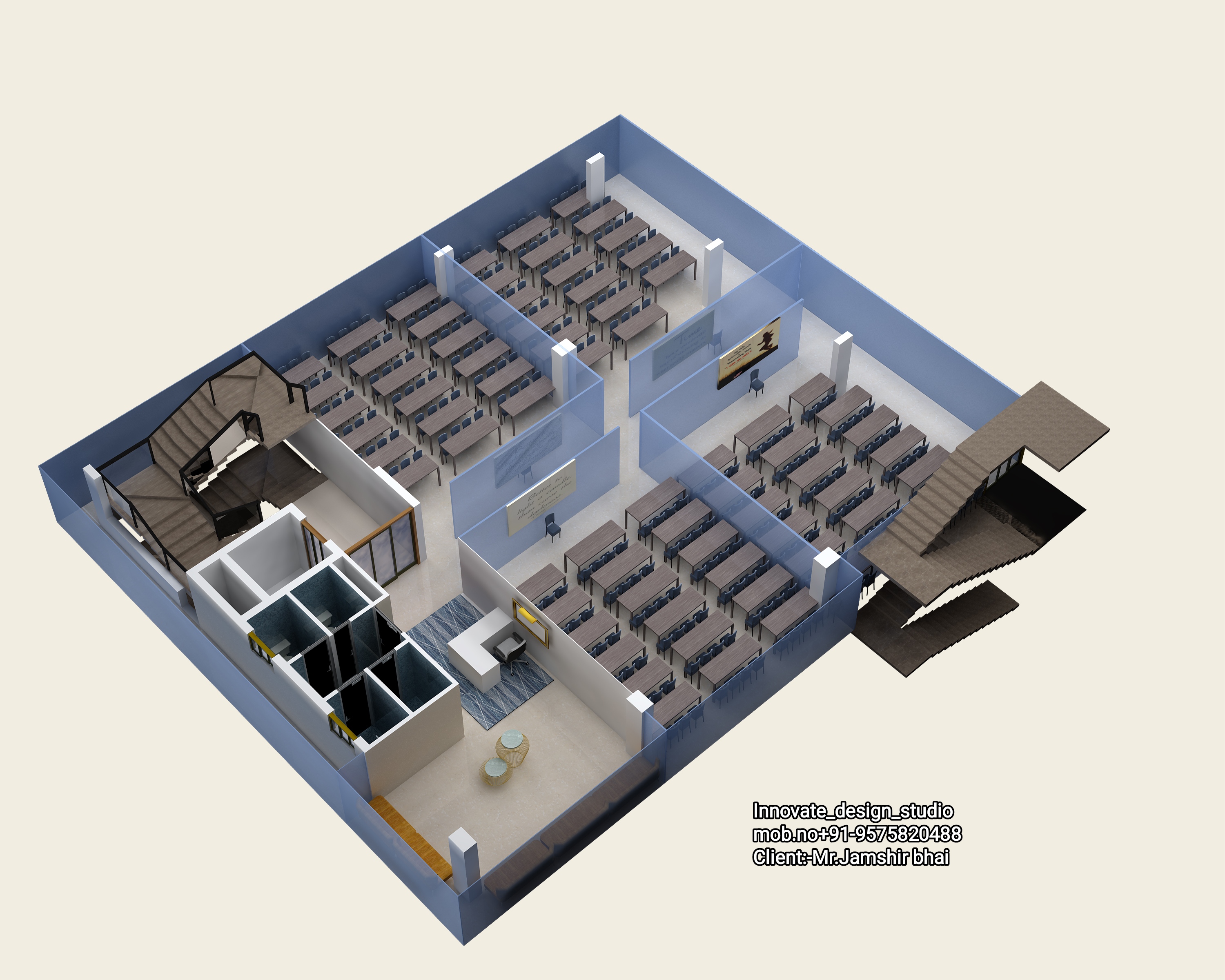 g+3 building with 10000 sq-ft total near to