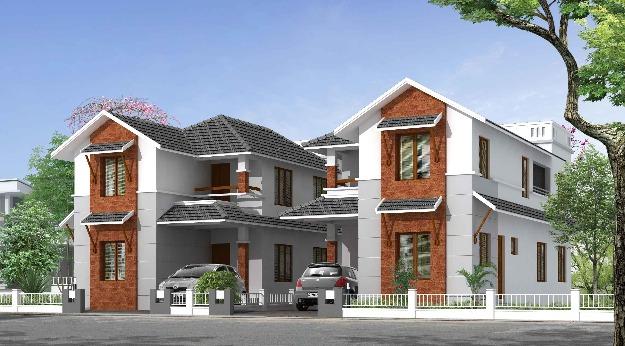 House/Villas Architect designed individual villa in Calicut -NGO quarters	 — Kozhikode 